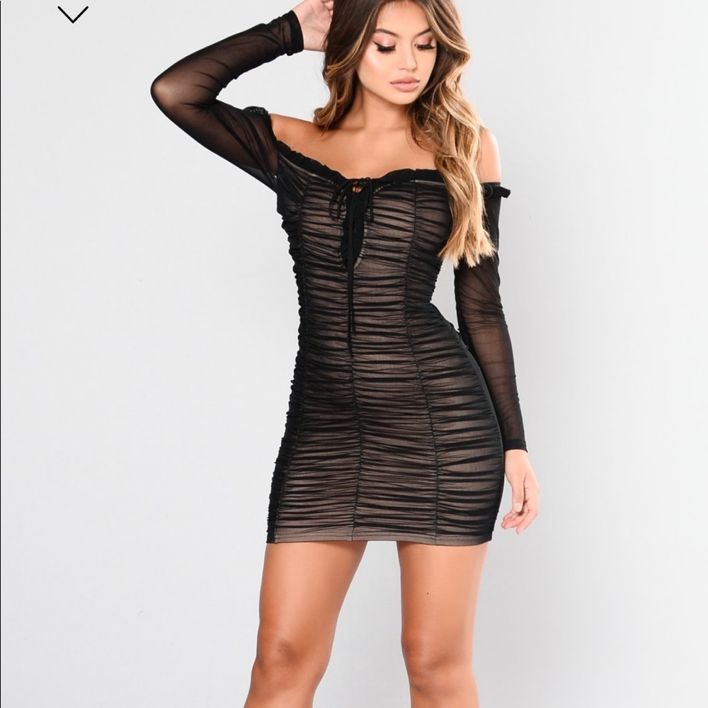 BNWT fashion nova “Maura Mesh Dress”